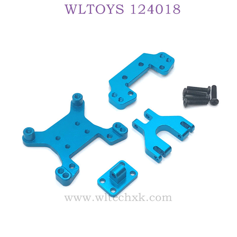 WLTOYS 124018 RC Car Upgrade Part Front and Rear Shock Tower blue