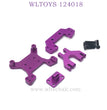 WLTOYS 124018 RC Car Upgrade Part Front and Rear Shock Tower purple