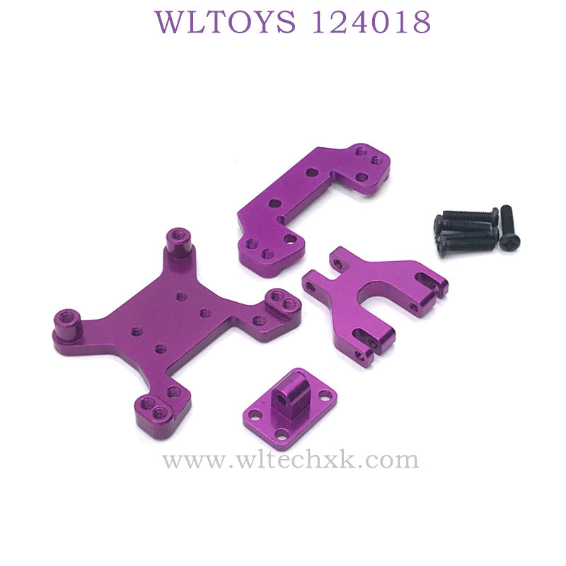 WLTOYS 124018 RC Car Upgrade Part Front and Rear Shock Tower purple