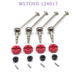 Upgrade Part of WLTOYS 124017 RC Car Front Bone Dog Shaft and Hex red