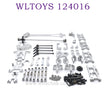 Upgrade parts of WLTOYS 124016 RC Car Metal Parts List silver