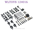 Upgrade parts of WLTOYS 124016 RC Car Parts List black