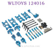 Upgrade parts of WLTOYS 124016 RC Car Parts List blue