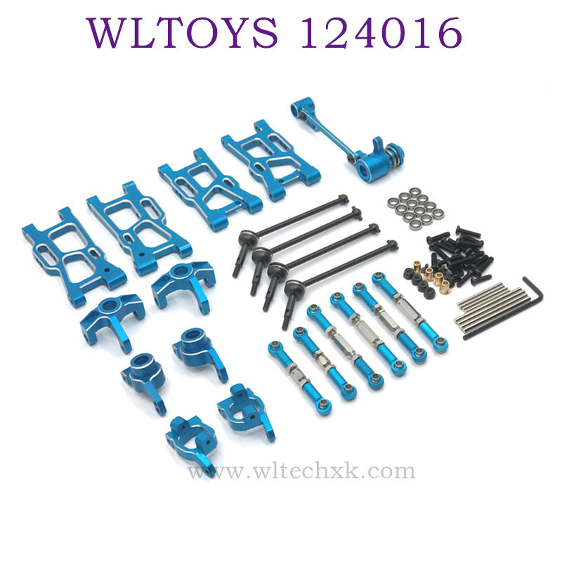 Upgrade parts of WLTOYS 124016 RC Car Parts List blue