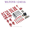 Upgrade parts of WLTOYS 124016 RC Car Parts List red