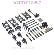 WLTOYS 124017 RC Car Upgrade Parts List black