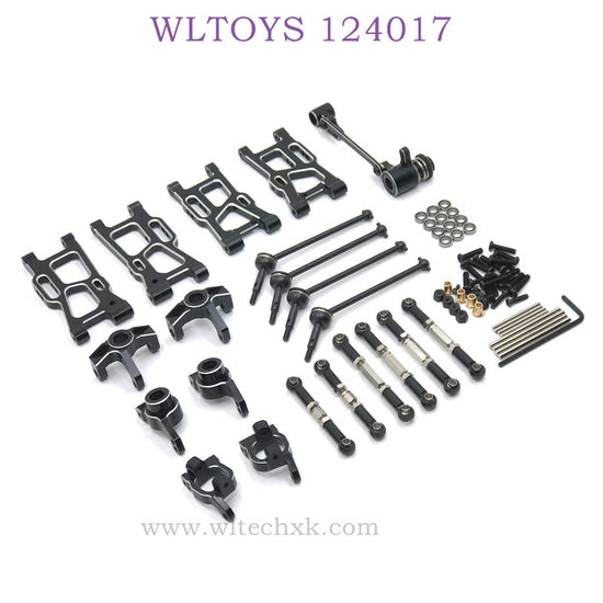 WLTOYS 124017 RC Car Upgrade Parts List black