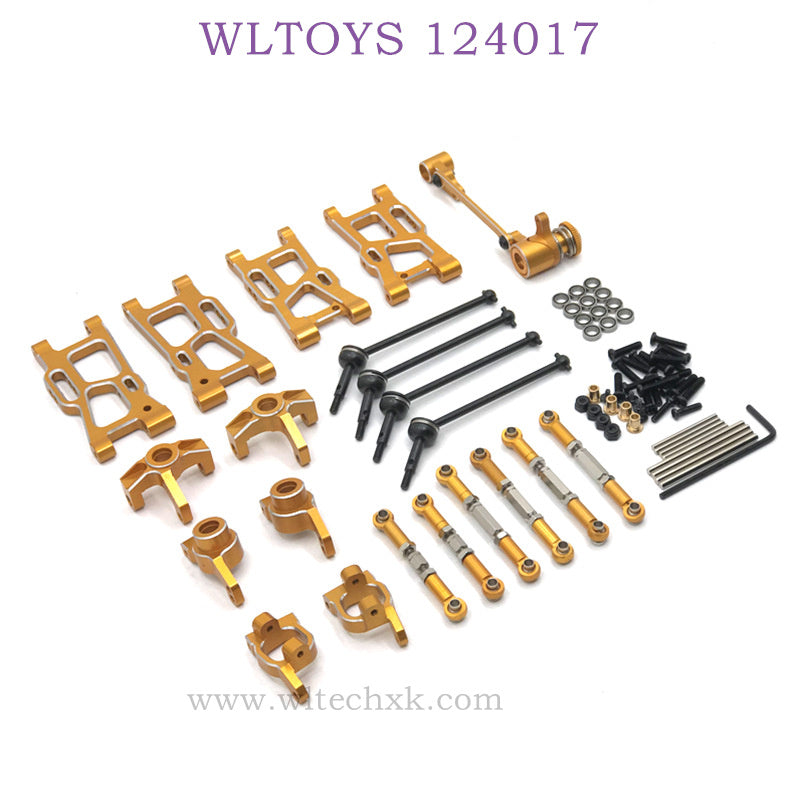 WLTOYS 124017 RC Car Upgrade Parts List gold