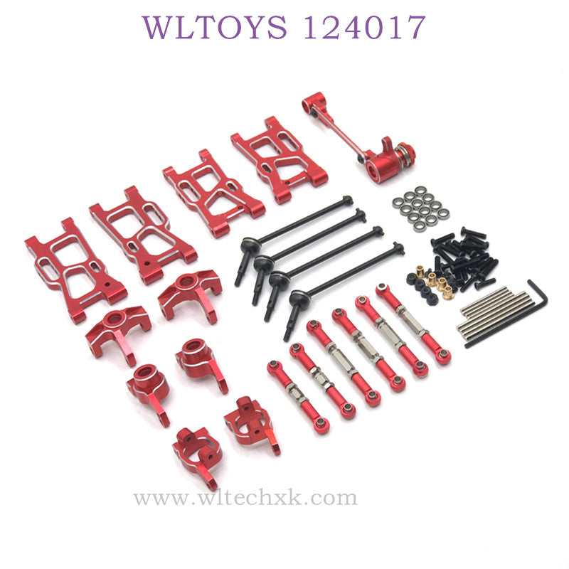 WLTOYS 124017 RC Car Upgrade Parts List red