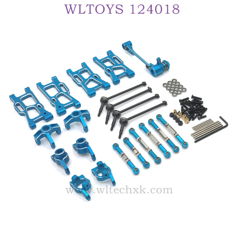 Upgrade Part of WLTOYS 124018 RC Car Parts List blue