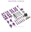 Upgrade Part of WLTOYS 124018 RC Car Parts List purple