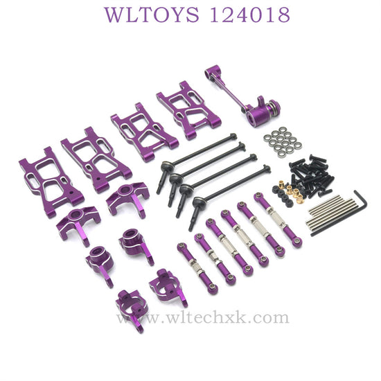 Upgrade Part of WLTOYS 124018 RC Car Parts List purple