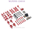 Upgrade Part of WLTOYS 124018 RC Car Parts List red