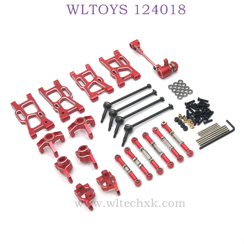 Upgrade Part of WLTOYS 124018 RC Car Parts List red