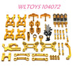 Upgrade part of WLTOYS 104072 Upgrade Parts Metal Parts kit 1/10 4WD RC Car RTR gold