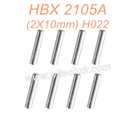 48-HAIBOXING 2105A T10 Parts Wheel Hex.Pin (2X10mm) H022