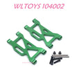 WLTOYS 104002 Front Swing Arm Upgrade 1/10 brushless 4WD Brushless 60km/h RC Car green