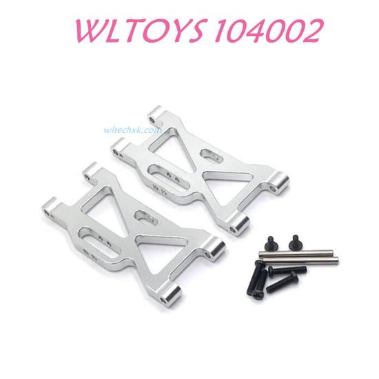 WLTOYS 104002 Front Swing Arm Upgrade 1/10 brushless 4WD Brushless 60km/h RC Car silver