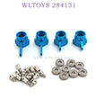 WLTOYS 284131 1/28 RC Car Upgrade Parts Front and Rear Wheel Cups blue