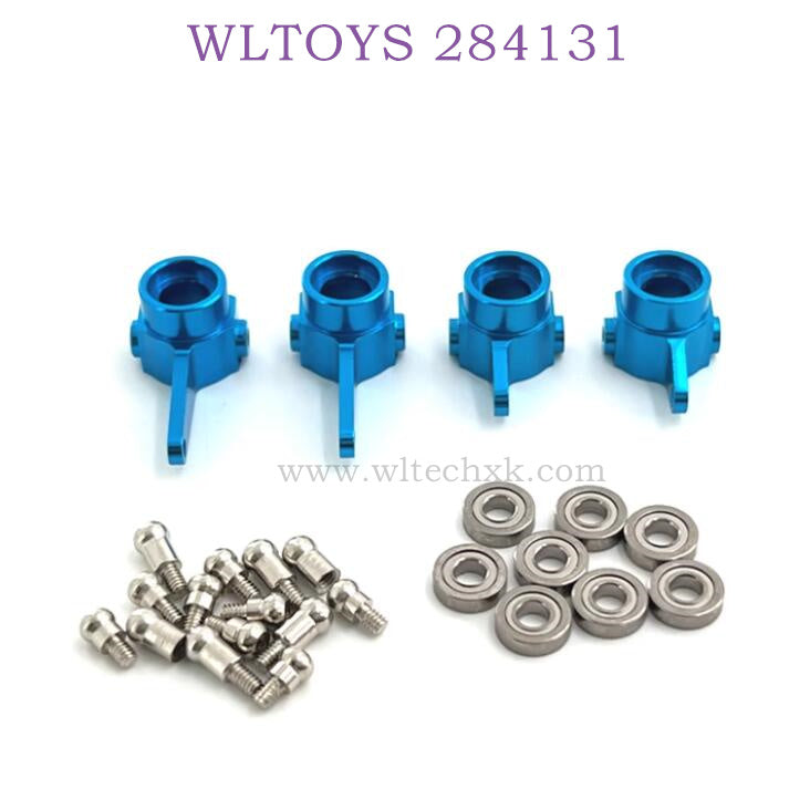 WLTOYS 284131 1/28 RC Car Upgrade Parts Front and Rear Wheel Cups blue