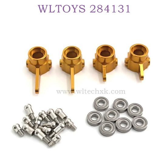 WLTOYS 284131 1/28 RC Car Upgrade Parts Front and Rear Wheel Cups gold