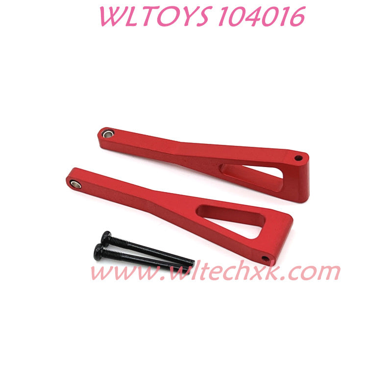 Upgrade WLTOYS 104016 brushless RC Car Rear Upper Metal Back Swing Arm