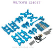 WLTOYS 124017 RC Car Upgrade Metal Parts List blue