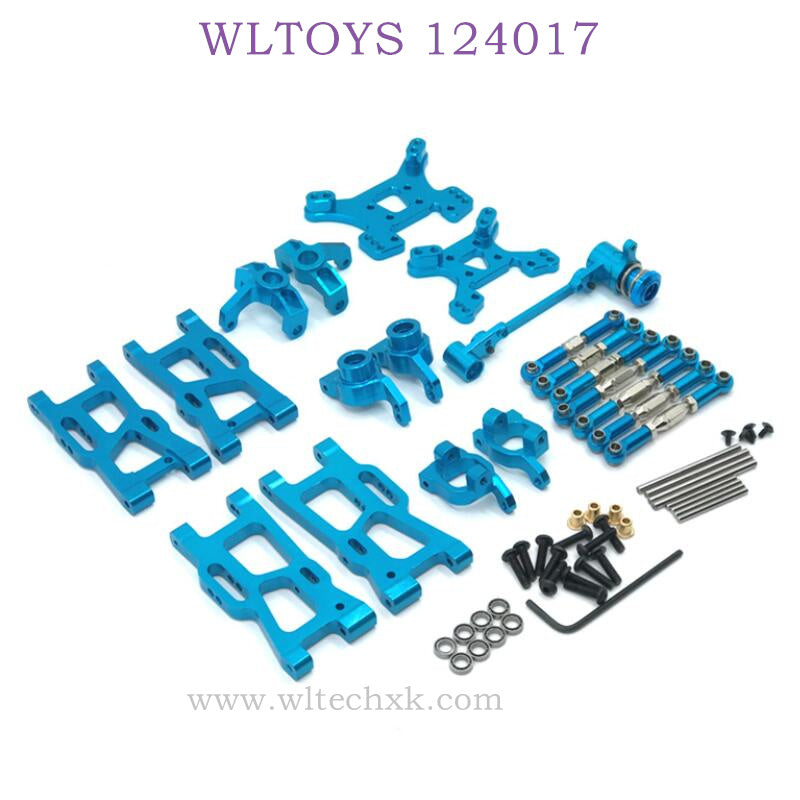 WLTOYS 124017 RC Car Upgrade Metal Parts List blue