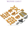 WLTOYS 124017 RC Car Upgrade Metal Parts List gold