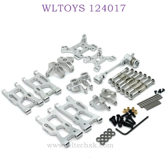 WLTOYS 124017 RC Car Upgrade Metal Parts List silver