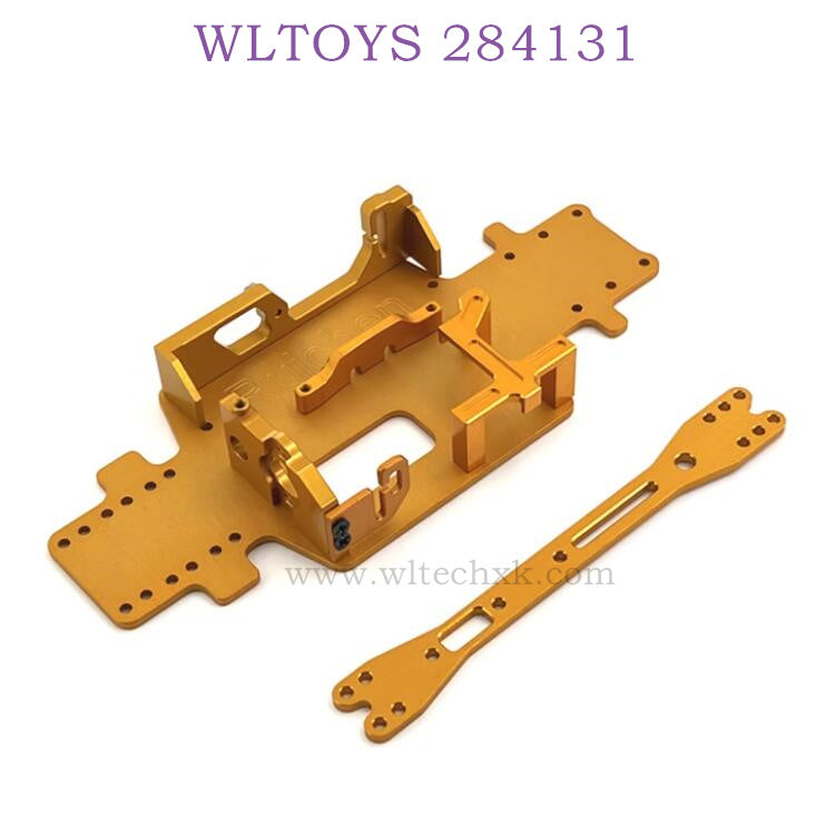 WLTOYS 284131 1/28 RC Car Upgrade Parts Bottom Plate kit gold