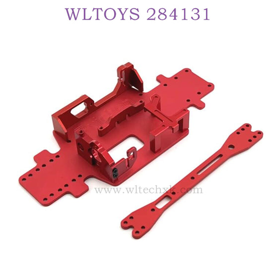 WLTOYS 284131 1/28 RC Car Upgrade Parts Bottom Plate kit red