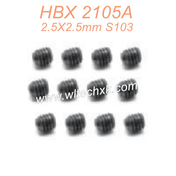 63-HAIBOXING 2105A T10 Parts Set Screw 2.5X2.5mm S103