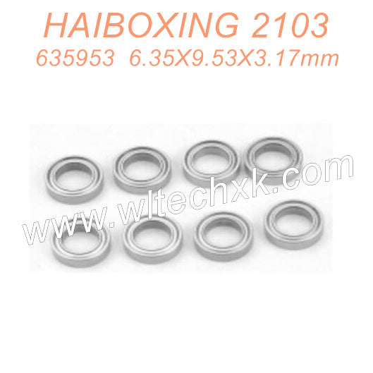 635953-HAIBOXING 2103 Parts Ball Bearings 6.35X9.53X3.17mm