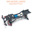 MN MODEL MN98 D98 Upgrade Parts Metal Car Body Kit Black 