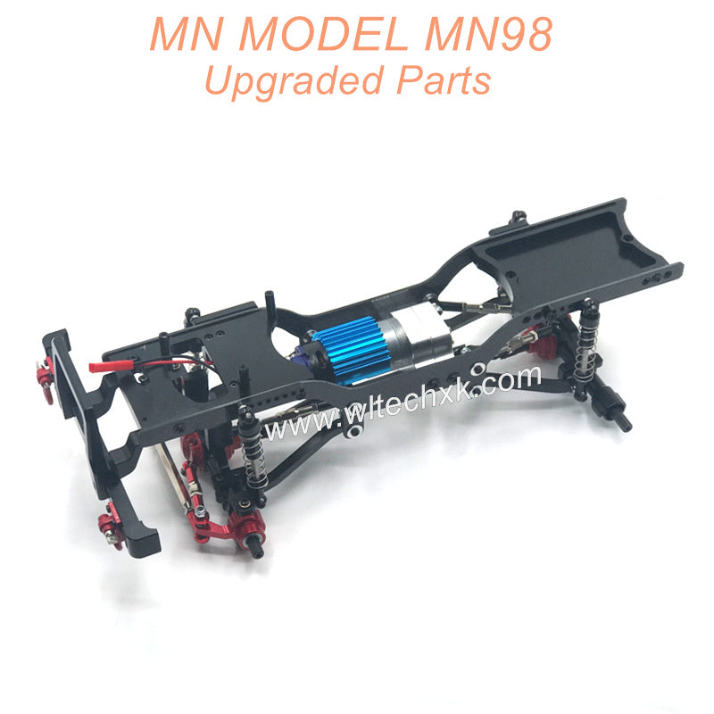 MN MODEL MN98 D98 Upgrade Parts Metal Car Body Kit Black 