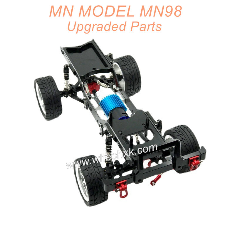 7A-MN-MODEL-MN98-D98-Upgrade-Parts-Metal-Car-Body-Kit-with-Wheel-Black