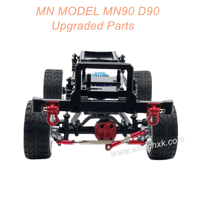 7A-MNMODEL-MN90-D90-rc-car-Upgrade-Parts-Metal-Car-Body-Kit-with-Wheel-Black-1