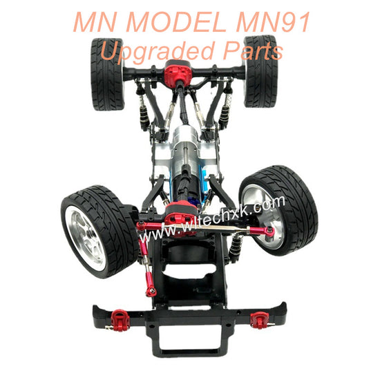 7A-MNMODEL-MN91-rc-car-Upgrade-Parts-Metal-Car-Body-Kit-with-Wheel-Black-2