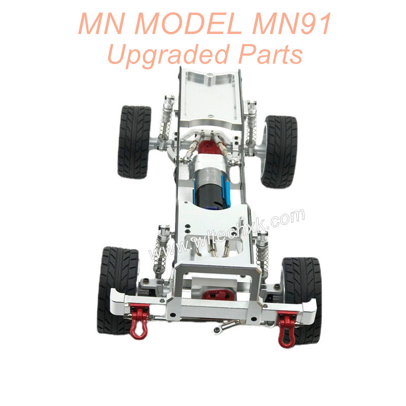 7A-MNMODEL-MN91-rc-car-Upgrade-Parts-Metal-Car-Body-Kit-with-Wheel-Silver