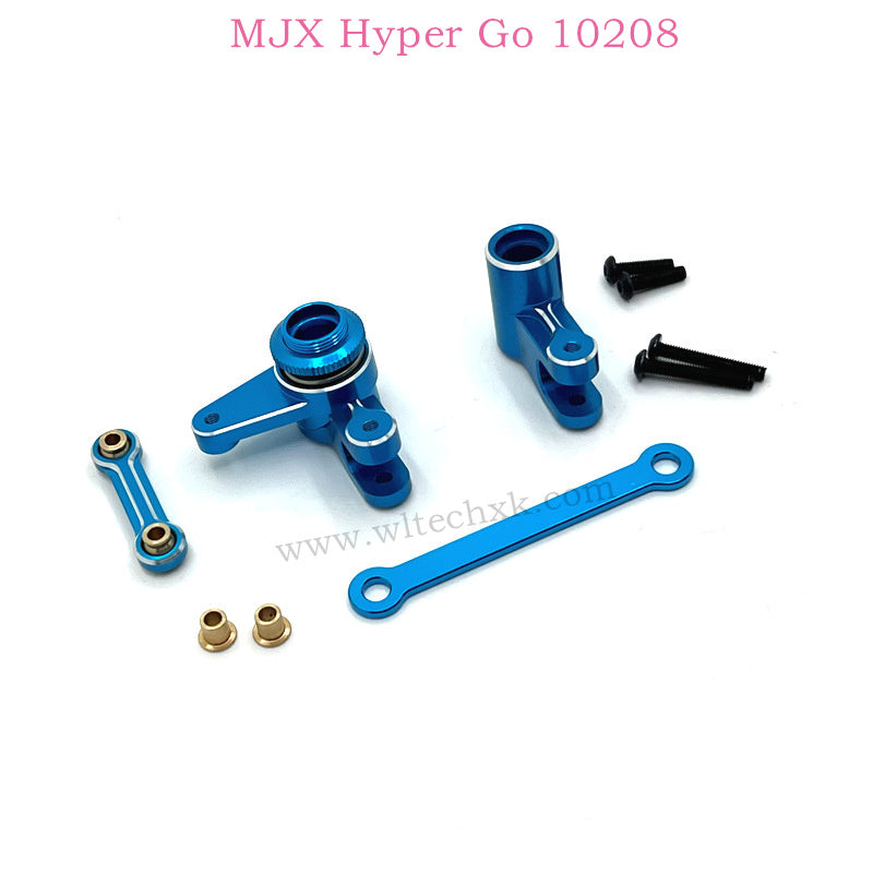 MJX Hyper Go 10208 RC Car Upgrades Parts Steering Connect Rod Set blue