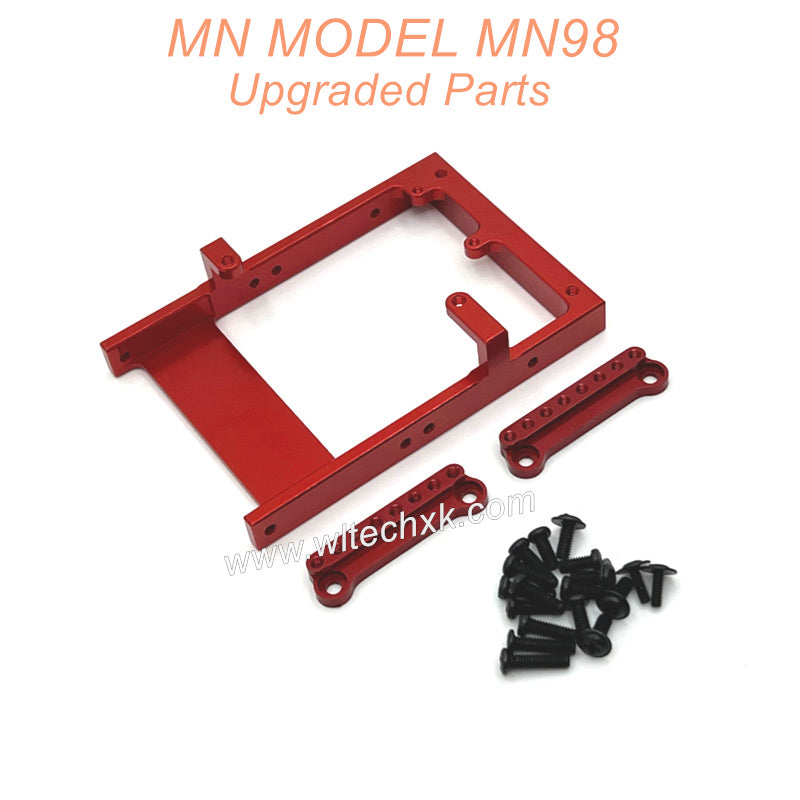 8-MN-MODEL-MN98-D98-Upgrade-Parts-Servo-Holder-and-Shock-Seat-Red