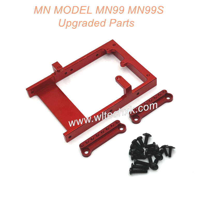 8-MN-MODEL-MN99-MN99S-Upgrade-Parts-Servo-Holder-and-Shock-Seat-Red