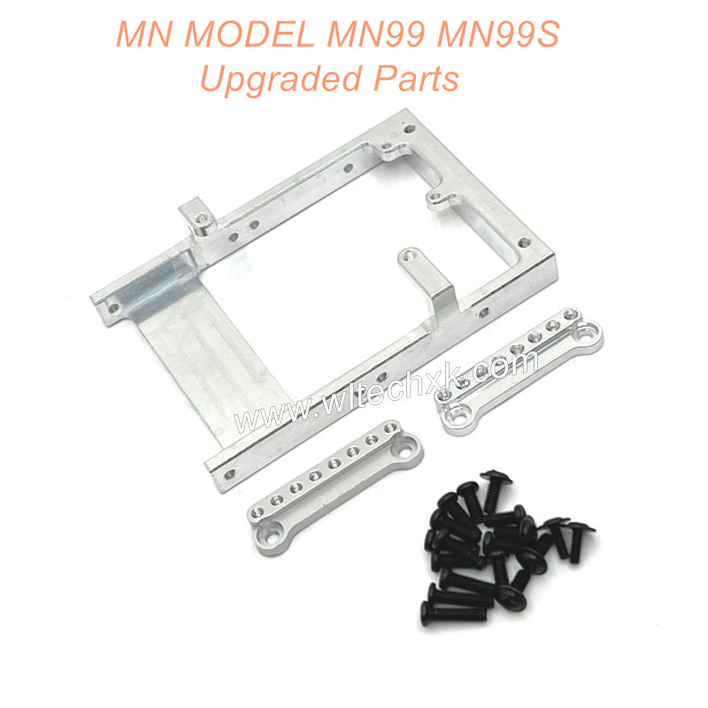 8-MN-MODEL-MN99-MN99S-Upgrade-Parts-Servo-Holder-and-Shock-Seat-Silver