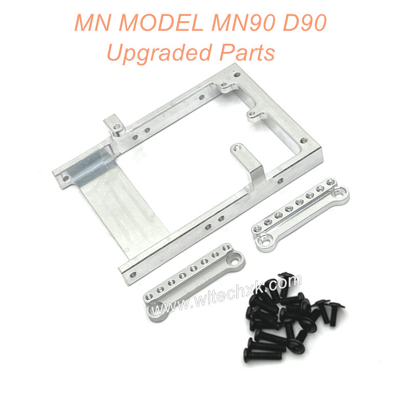 8-MNMODEL-MN90-D90-rc-car-Upgrade-Parts-Servo-Holder-and-Shock-Seat-Silver