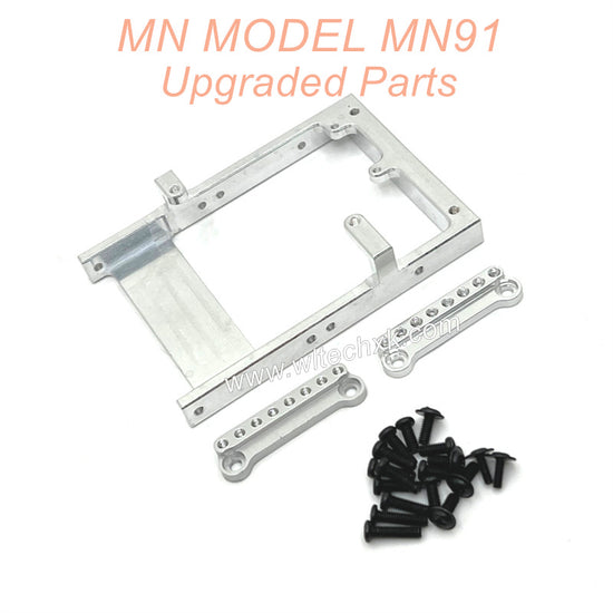 8-MNMODEL-MN91-rc-car-Upgrade-Parts-Servo-Holder-and-Shock-Seat-Silver