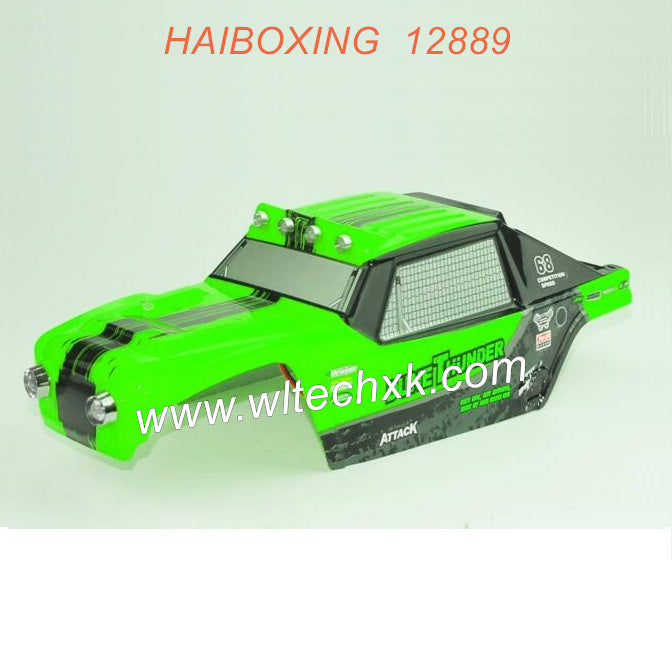 889-B002-HAIBOXING12889 Parts Car Body Shell GREEN