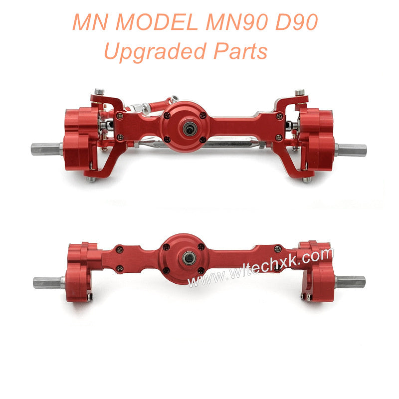 9-MNMODEL-MN90-D90-rc-car-Upgrade-Parts-Front-and-Rear-Axle-Assembly-Red