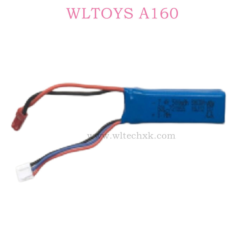 Wltoys XK A160 RC Glider Original Parts 0018 7.4V 500mAh Battery blue