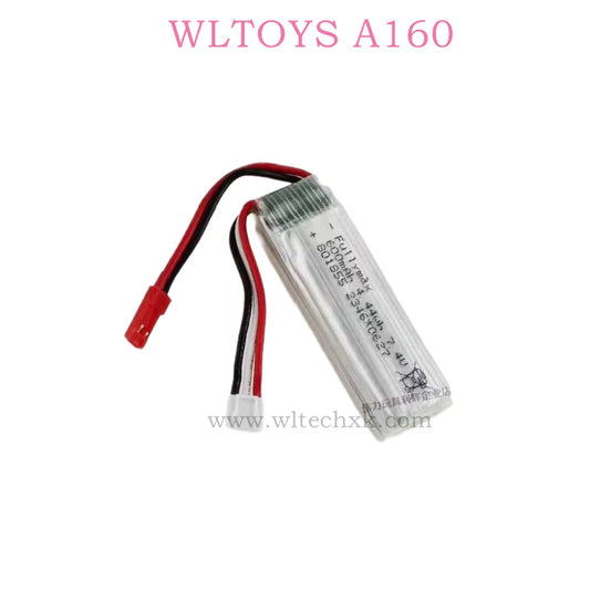 Wltoys XK A160 RC Glider Original Parts 0018 7.4V 600mAh Battery white